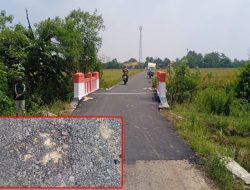 Aspal Hotmix Proyek Peningkatan Jalan di Tegal Koneng Karawang Barat Terindikasi Kurang Volume