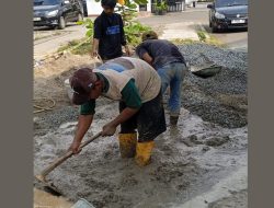Pengerjaan Proyek Rehab Gedung Arsip Disdikpora Karawang Terkesan Kurangi Standar Spek