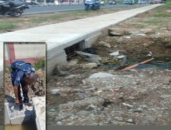 Proyek Drainase Jalan Surotokunto Karawang, Aktivis Sebut Konstruksi U-Ditch Terpasang Mengecewakan?