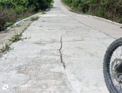 Jalan Rigid Beton SP Umbar–SP Putih Doh Disorot: Baru Setahun Sudah Retak, Trapung Siap Investigasi