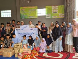 Kanca Bandar Jaya Serahkan Bantuan Sembako ke Empat Lembaga Sosial