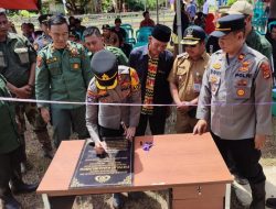 Kapolres Pesisir Barat Resmikan Pos Polisi Marga Belimbing di Way Haru