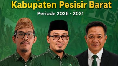Riza Fahlevi Resmi Nahkodai PKB Pesisir Barat Masa Bakti 2026-2031